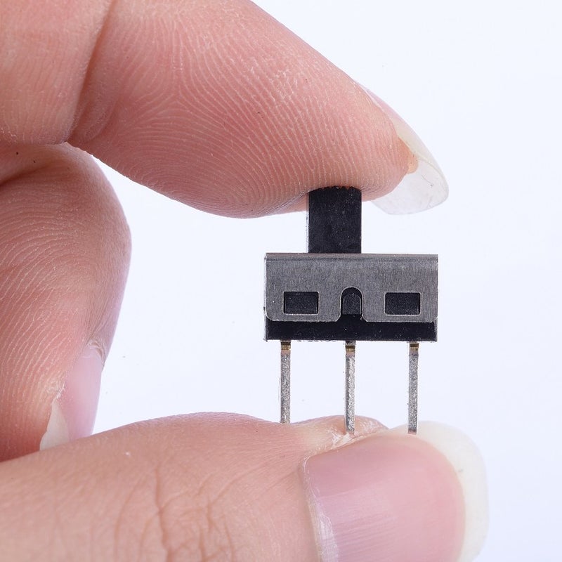 Cylewet 20Pcs 5mm High Knob Vertical Slide Switch 3 Pin 2 Position 1P2T SPDT Panel (Pack of 20) CYT1107 - Image 4